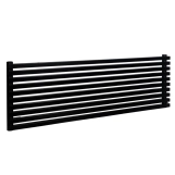 Трубчатый радиатор Betatherm горизонтальный Quantum BQH1 405x1200 (Черный Ral9005M подк. 34) Фото - 1